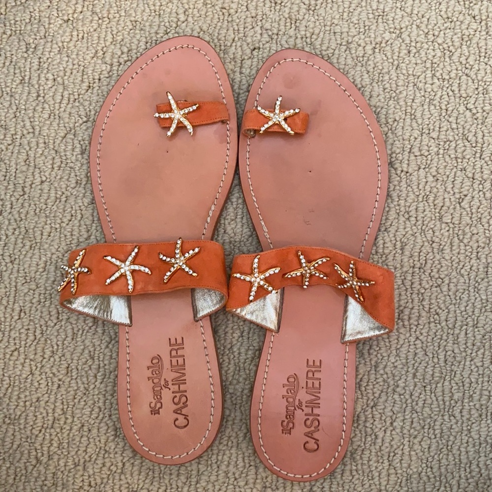 Orange Il Sandalo for Cashmere Sandals